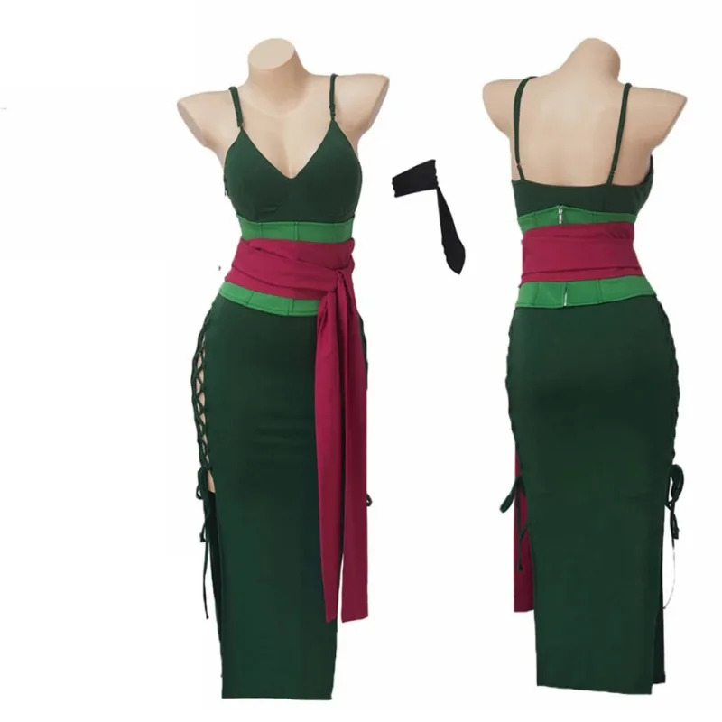 Anime Zoro Cosplay Female - Anime Wano pays Roronoa Cosplay Costume