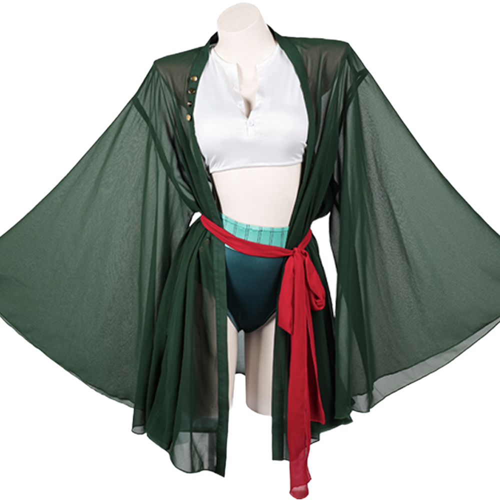 Anime Zoro Cosplay Female - Costume de bain sexy Roronoa Zoro