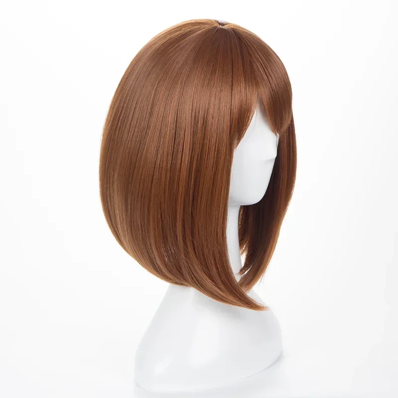 Anime Cosplay Website - Perruque courte brune résistante à la