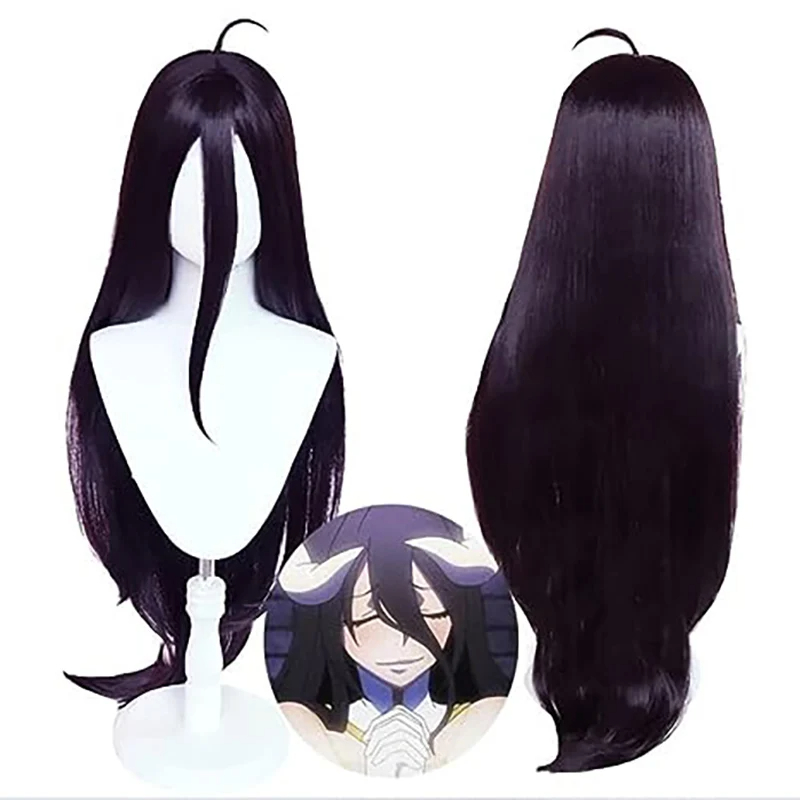 Anime Cosplay Albedo - Perruques de cosplay Cos albedo noires