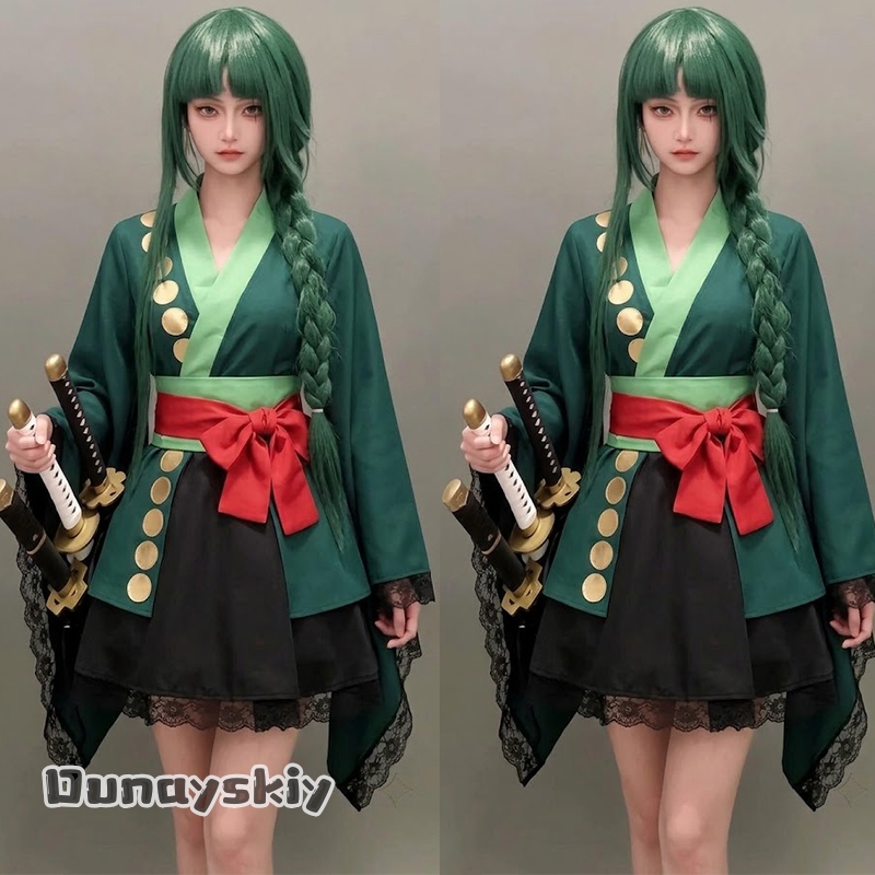 Anime Zoro Cosplay Female - Costume de Cosplay Anime Roronoa Zoro,