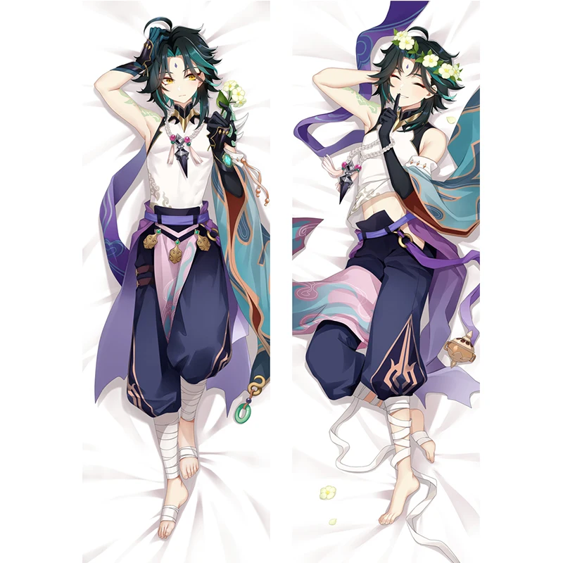 Anime Cosplay Face - Housse de coussin Anime Genshin Impact