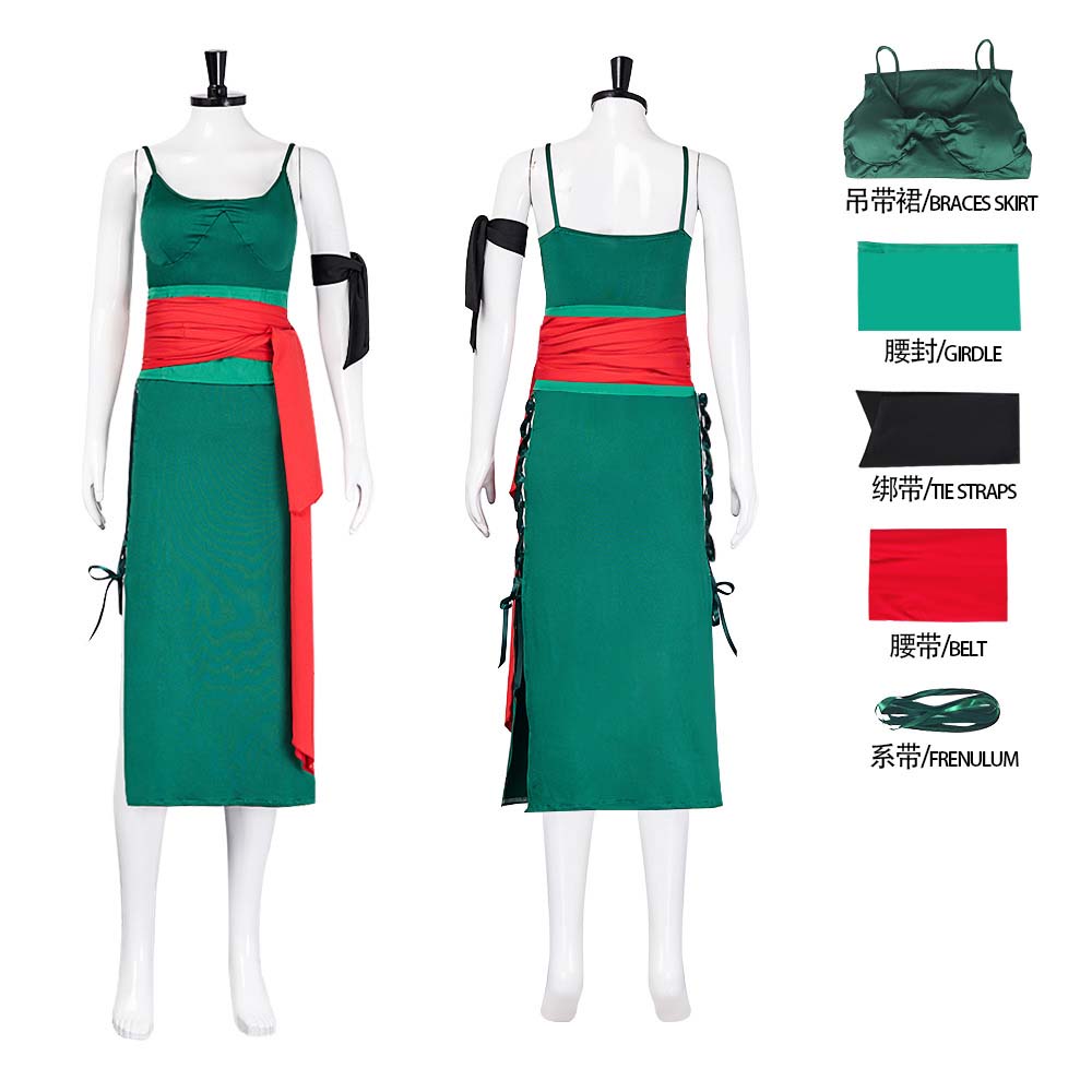 Anime Zoro Cosplay Female - Adulte femme Anime Roronoa Zoro Cosplay