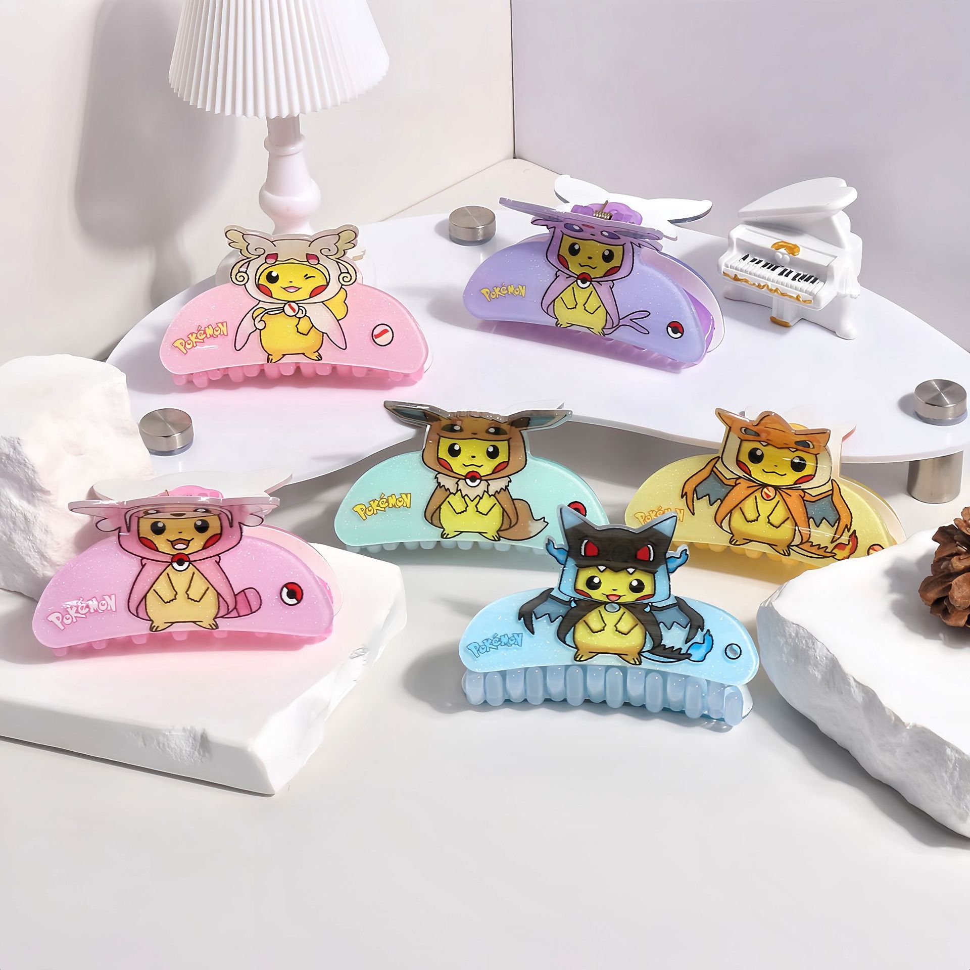 Anime Cosplay Pokemon - Pince à cheveux polyvalente pour fille,