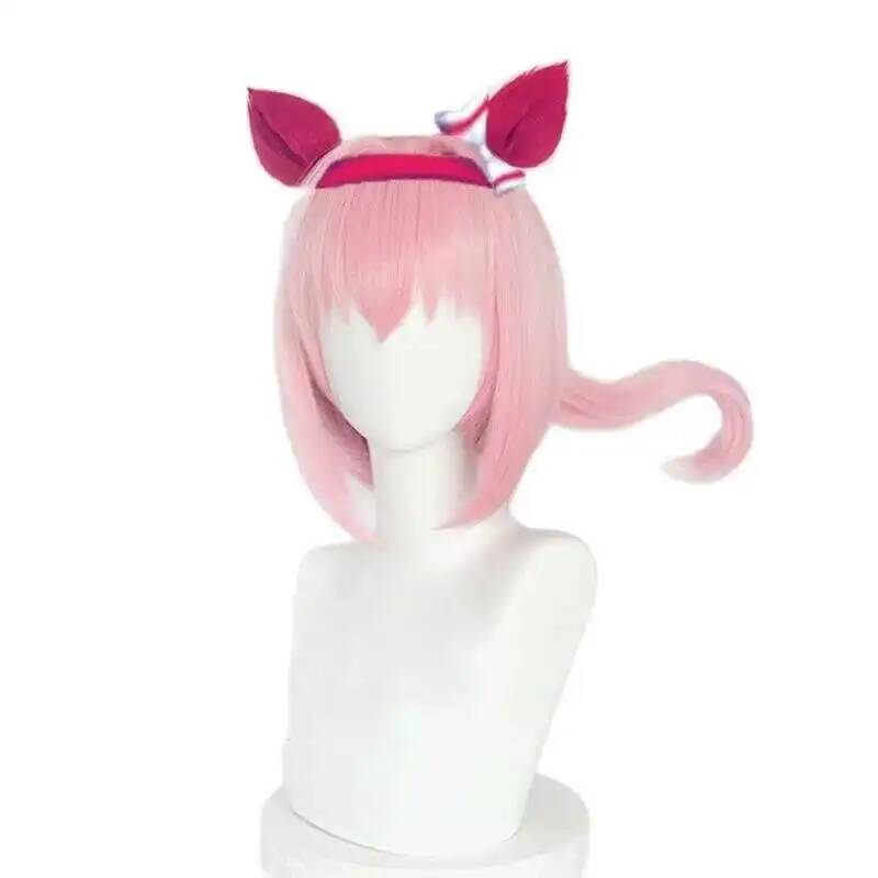 Cosplay Anime Pink Hair - Uma Musume Haru Urara Cosplay perruque