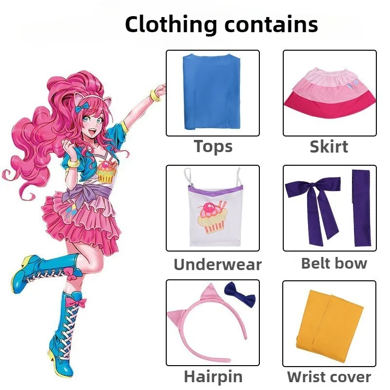 Anime Cosplay Little Girl - Costume de Cosplay Anime Little Pony