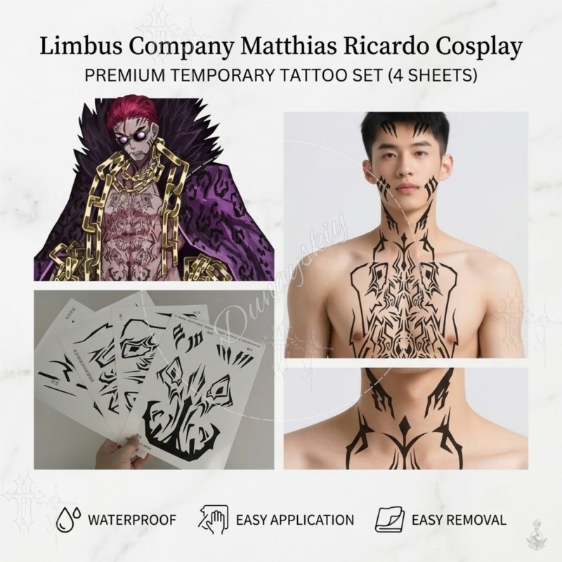 Matthias Ricardo Motif tribal  - Anime Cosplay Face avis et prix