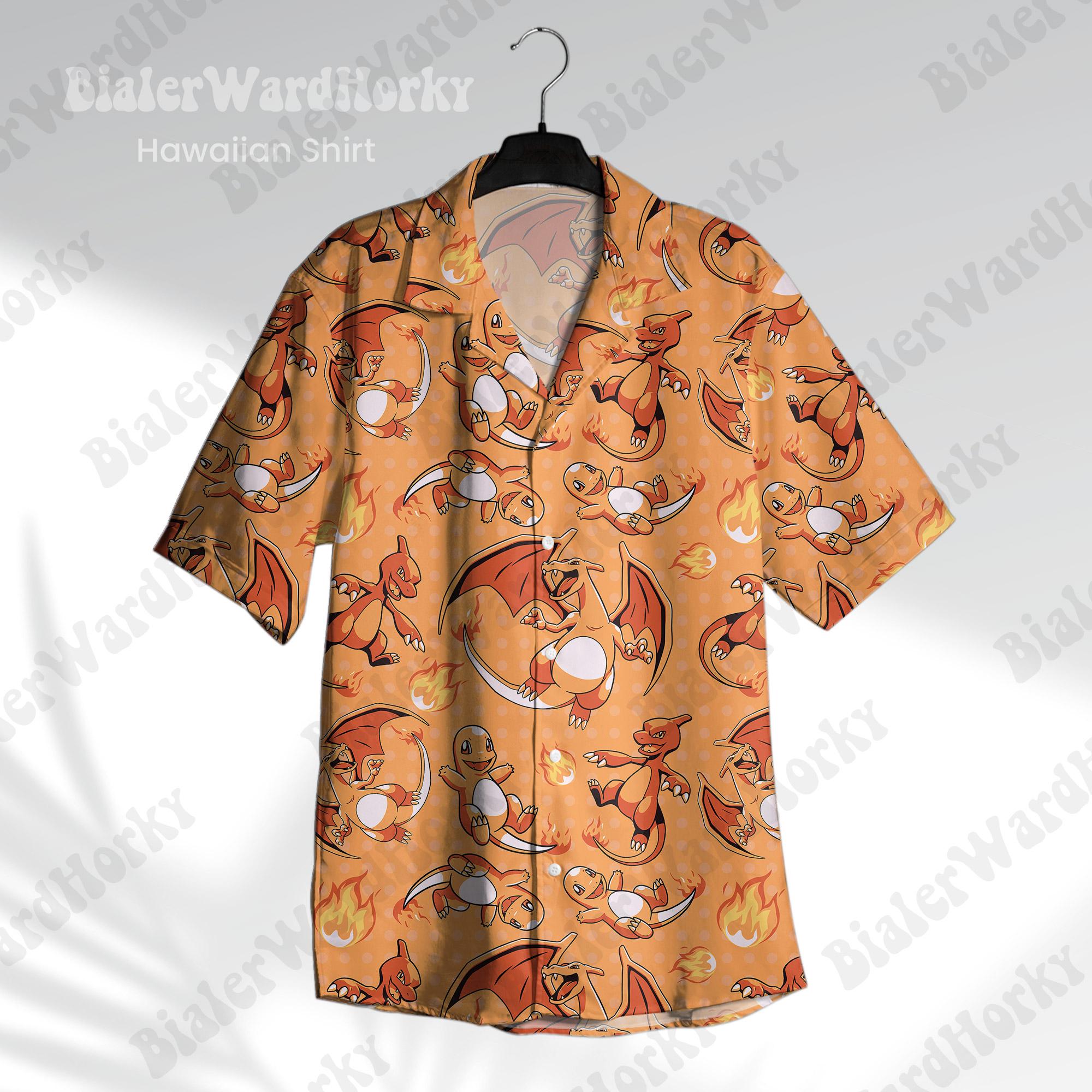 Chemise hawaïenne Pokémon Char - Anime Cosplay Pokemon avis et prix