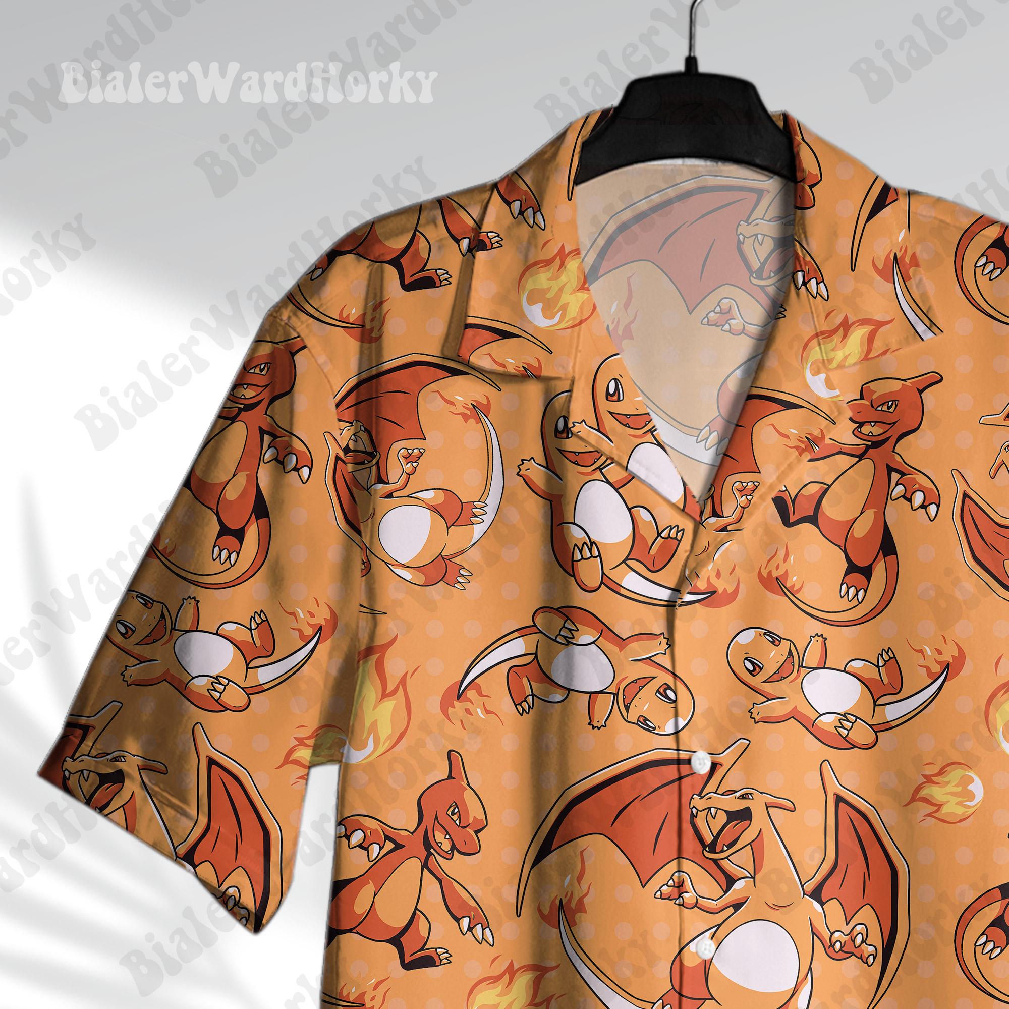 Chemise hawaïenne Pokémon Char - Anime Cosplay Pokemon avis et prix
