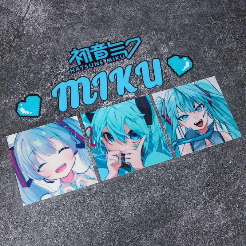 Nouveaux autocollants réfléchi - Anime Cosplay Miku avis et prix