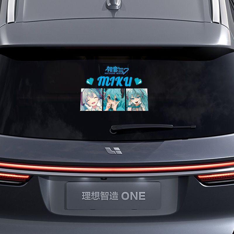 Nouveaux autocollants réfléchi - Anime Cosplay Miku avis et prix
