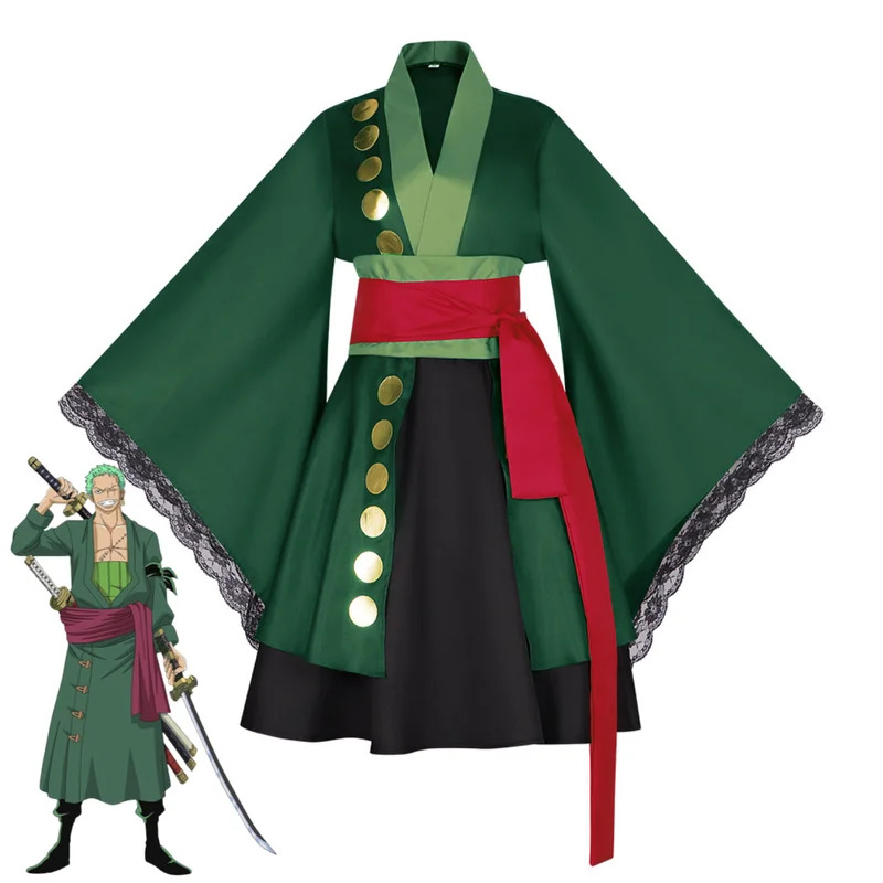 Costume de Cosplay Anime Roron - Anime Zoro Cosplay Female avis et prix