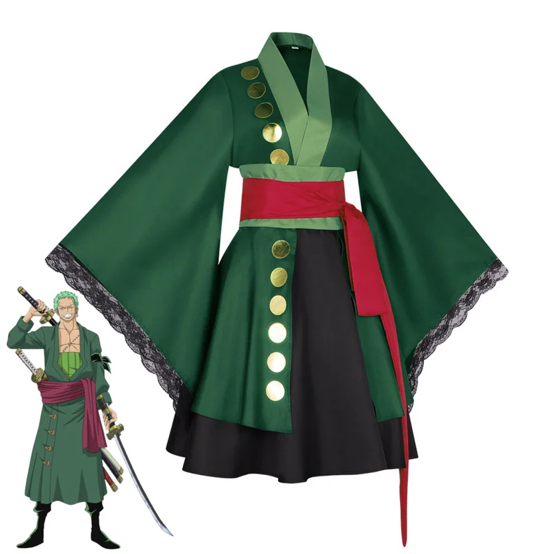 Costume de Cosplay Anime Roron - Anime Zoro Cosplay Female avis et prix