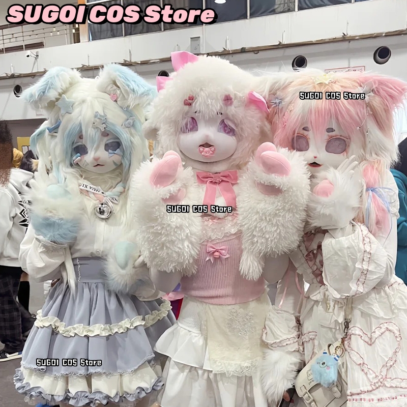 aBcSCS*Fursuit Head Kigurumi C - Anime Cosplay Cat avis et prix