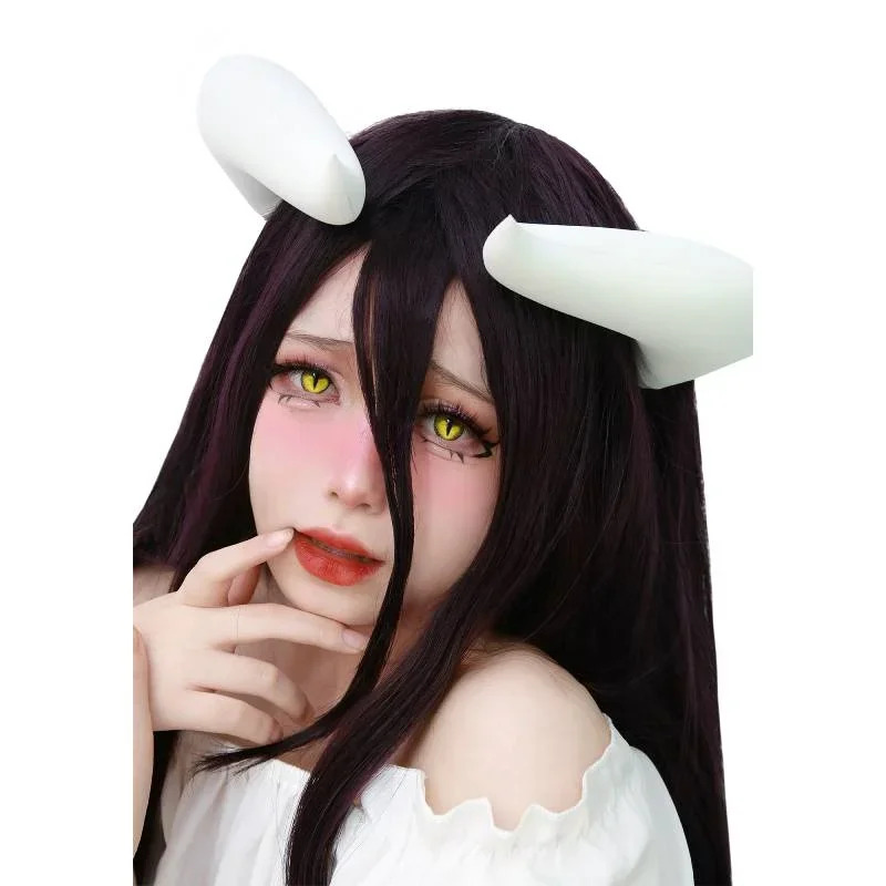 Cornes blanches avec Clips pou - Anime Cosplay Albedo avis et prix