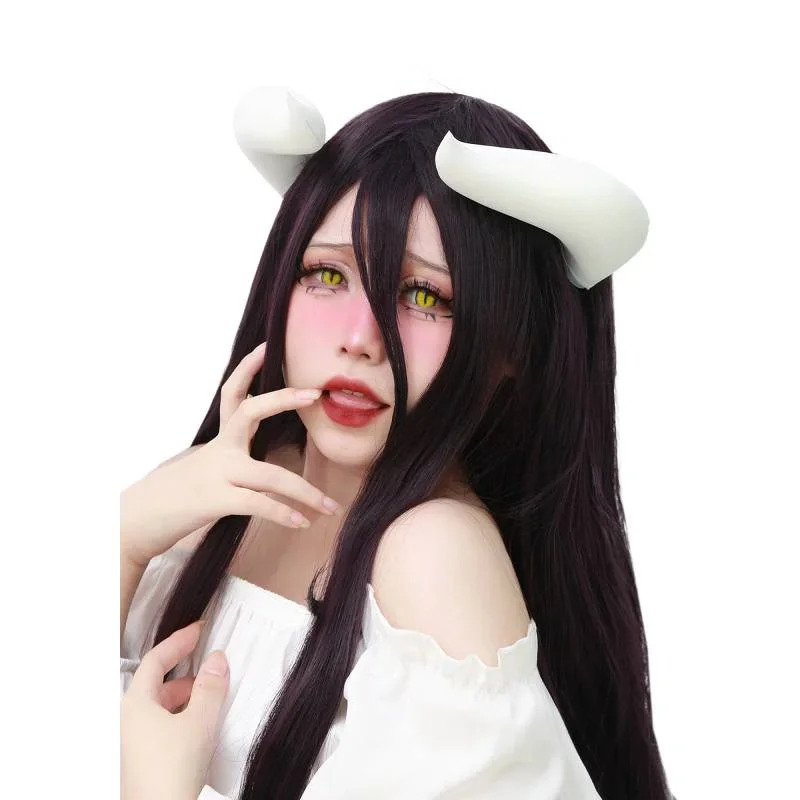 Cornes blanches avec Clips pou - Anime Cosplay Albedo avis et prix