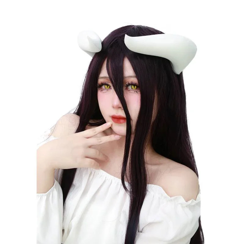 Cornes blanches avec Clips pou - Anime Cosplay Albedo avis et prix