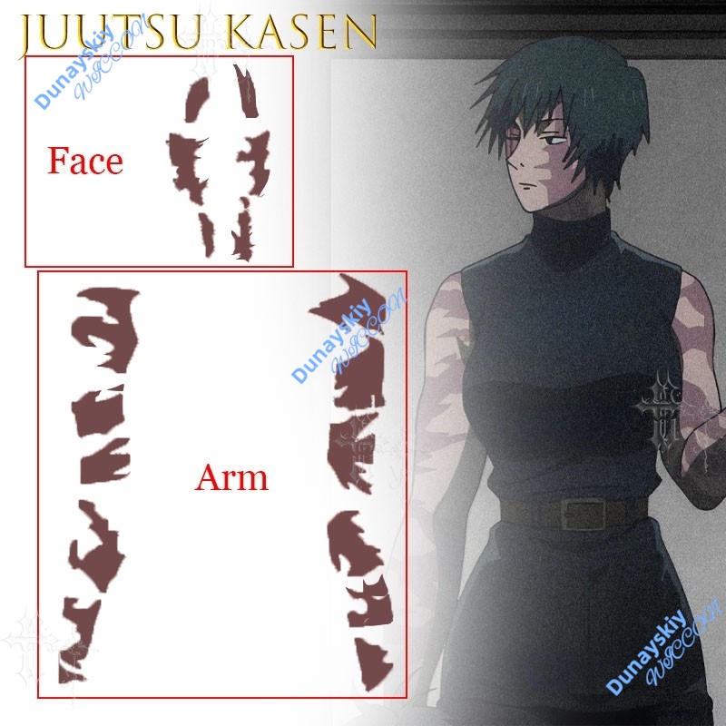 Autocollants de tatouage tempo - Anime Cosplay Face avis et prix