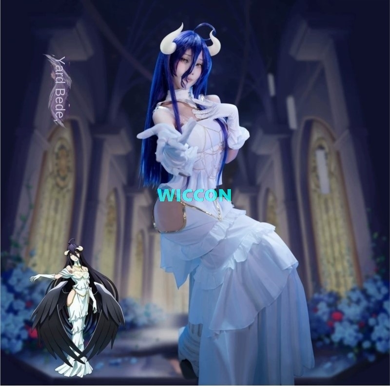 EN STOCK Perruque de costume A - Anime Cosplay Albedo avis et prix